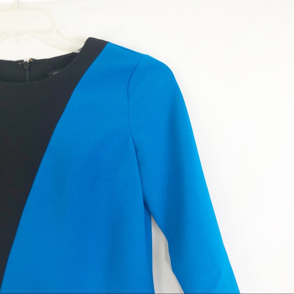 Ann Taylor Color Block Career Sheath Dress Sz 0 - Picture 3 of 7